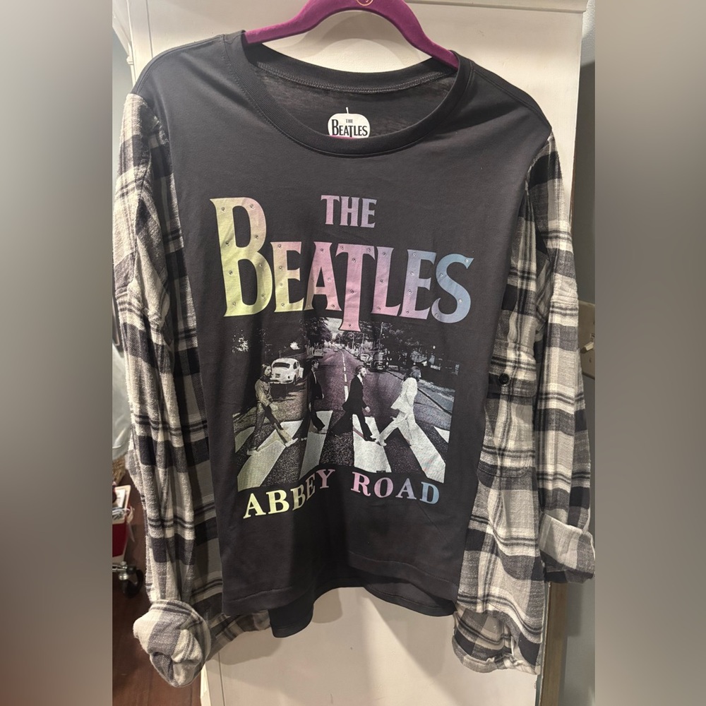 Custom-made The Beatles Abbey Road Graphic Flannel